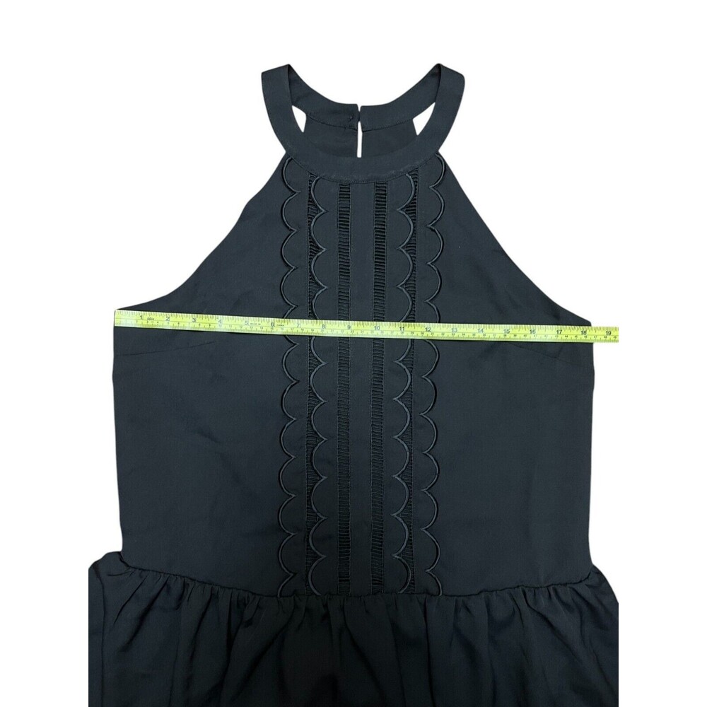 NWT - Express Black Lace Fit & Flare Sleeveless Dress Women’s Size M - MSRP $98 - Picture 8 of 10